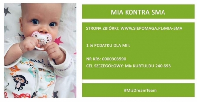 Malutka Mia potrzebuje najdroższego leku