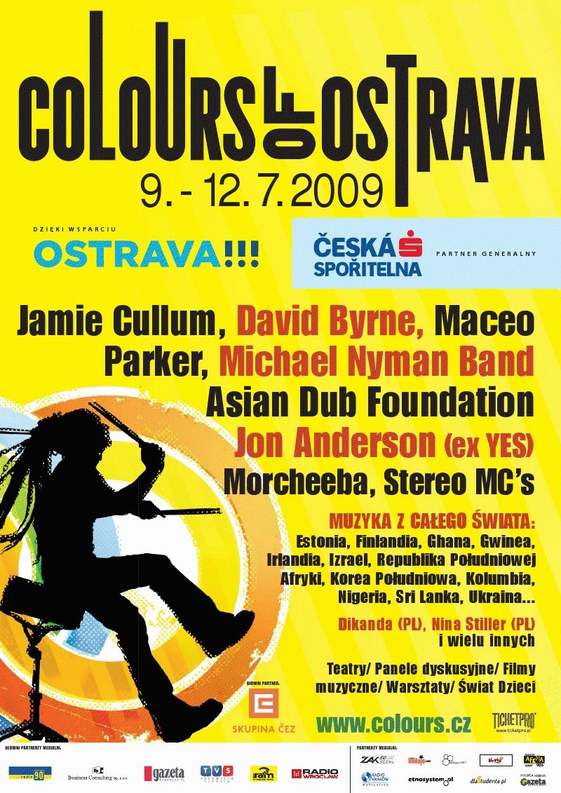 Jamie Cullum, Maceo Parker, David Byrne i Michael Nyman Band gwiazdami Colours of Ostrava 2009 - 