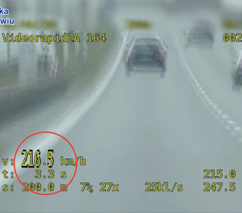 Jechał 216 km/h AOW, bo... śpieszył się do warsztatu - fot. mat. prasowe