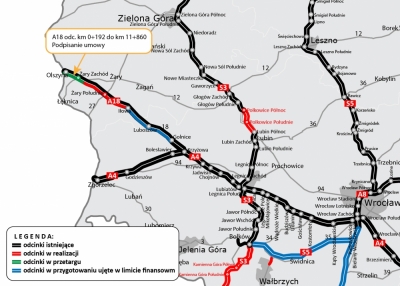 Kolejny fragment drogi z Berlina do Wrocławia będzie przebudowany