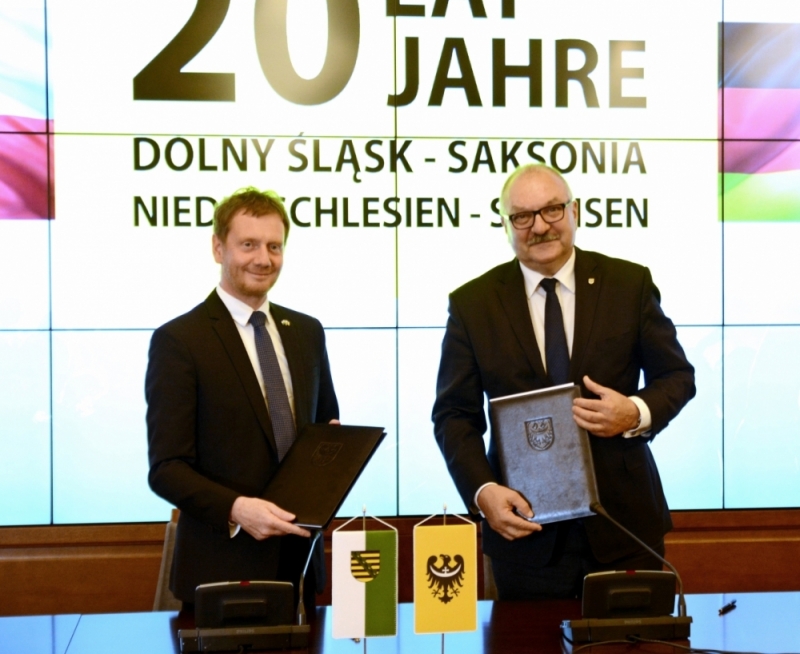 Premier Wolnego Państwa Saksonia uhonorowany przez władze regionu - fot. materiały prasowe