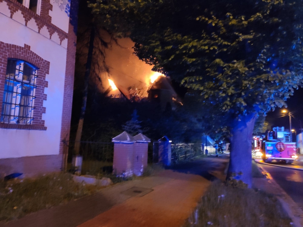 Pożar w Wińsku. 17 osób bez dachu nad głową - fot. UG Wińsko