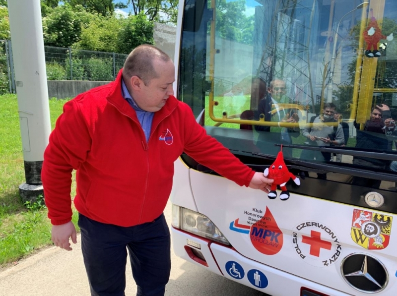 Wrocławskie MPK będzie promować krwiodawstwo - fot. Piotr Osowicz