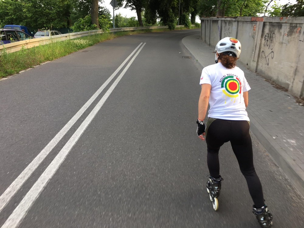 27 maratonów na rolkach. Dla Krystiana, który nie czuje bólu - fot. Rolki Reggae Rajd