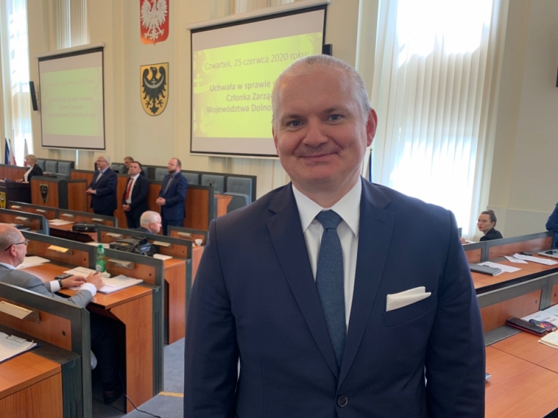 Paweł Wybierała w zarządzie województwa - fot. Malwina Gadawa