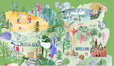 Mali turyści zwiedzą Dolny Śląsk z mapą inną niż wszystkie