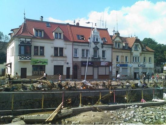 Akcja Reakcja z zalanej Bogatyni - Bogatynia po powodzi (Fot. Tomasz Jędruchów)