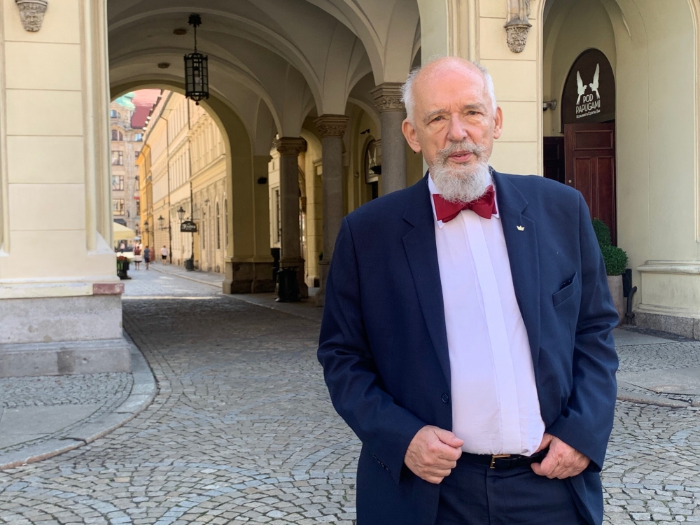 Korwin-Mikke apeluje, by utrzymywać przyjazne stosunki z Łukaszenką - fot. Malwina Gadawa