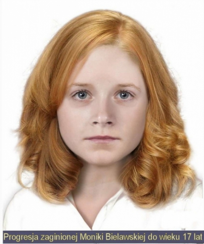 Historia zaginionej Moniki Bielawskiej coraz bliżej finału - Żródło: KMP w Legnicy/ W 2010 roku policyjni eksperci określili, że tak może wyglądać Monika Bielawska