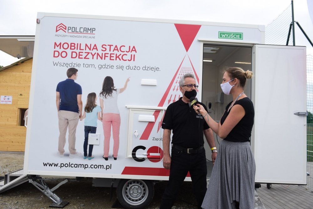 Stacja dezynfekująca stworzona przez naukowca PWr - fot. RW