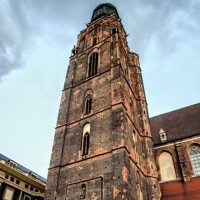 Wieża kościoła św Elżbiety we Wrocławiu 