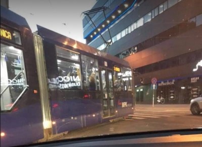 Wykolejenie tramwaju w centrum Wrocławia