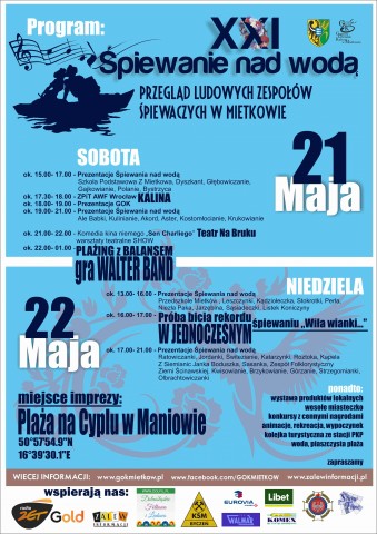21-22 maja Śpiewanie nad Wodą Mietków 2016 - 0