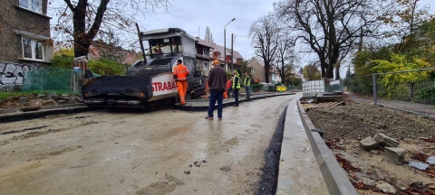Praca wre przy remoncie ulicy Berenta we Wrocławiu - 1