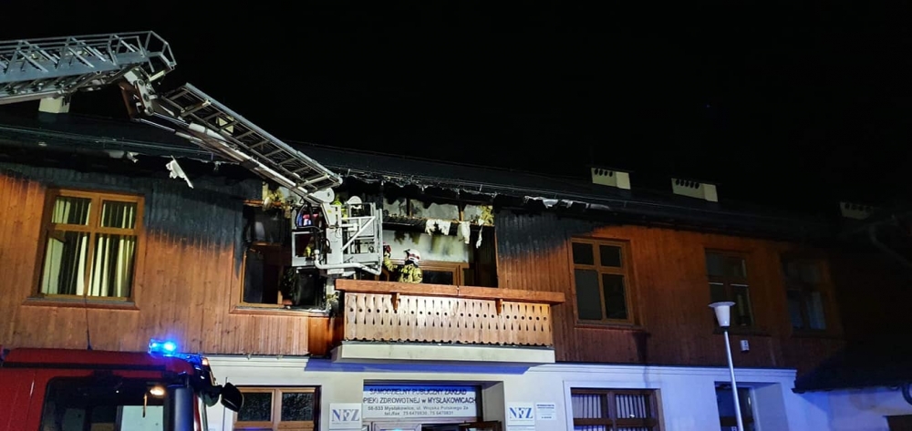 Pożar w przychodni w Mysłakowicach - fot. Urząd Gminy Mysłakowice(zdjęcie ilustracyjne)