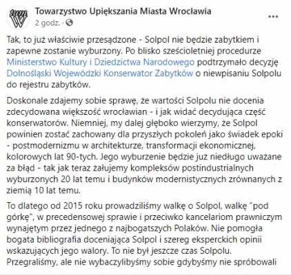 Wrocław: "Zapewne zostanie wyburzony". Ważna decyzja w sprawie SolPol-u - 1
