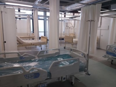 Wrocław: Pierwsza część szpitala tymczasowego gotowa na przyjęcie pacjentów