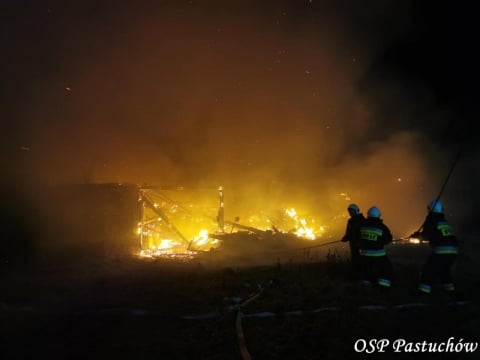 Pożar stodoły w gminie Jaworzyna Śląska - 1