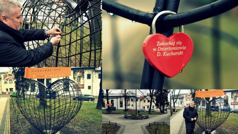Dzierżoniów: W mieście stanęło stalowe serce na kłódki miłości  - Fot. archiwum prywatne 
