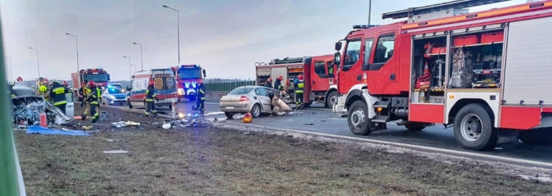 Droga S3 zablokowana po śmiertelnym wypadku - fot. facebook/Polkowice 112