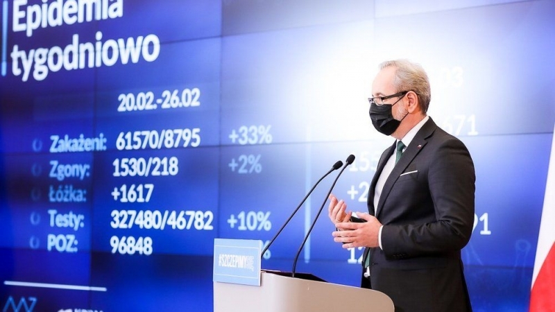 Adam Niedzielski: Zdecydowałem się ograniczyć możliwość teleporad - fot. Twitter @MZ_GOV_PL