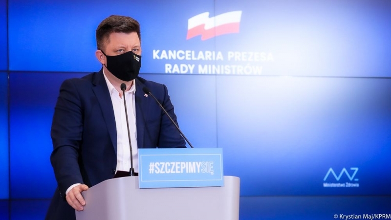Michał Dworczyk: We wtorek będzie zaszczepiony 3-milionowy pacjent pierwszą dawką - fot. Kancelaria Premiera