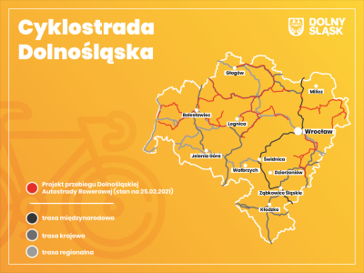 Cyklostrada Dolnośląska: Ponad 1800 kilometrów ścieżek rowerowych
