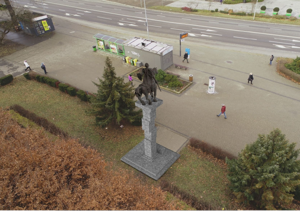 Legnica: Pomnik Henryka Pobożnego przed "ekonomem" - wizualizacja inwestora