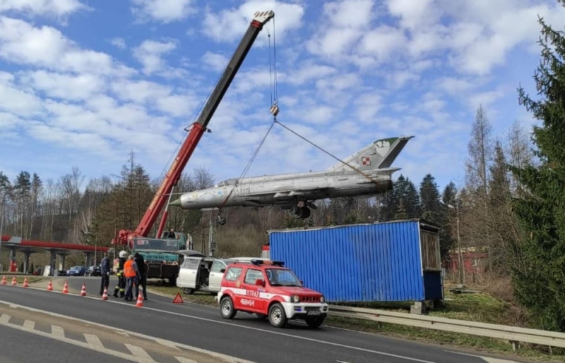 Charakterystyczny samolot zniknął z Nowej Rudy - fot. FB/OSP KSRG Nowa Ruda - Słupiec