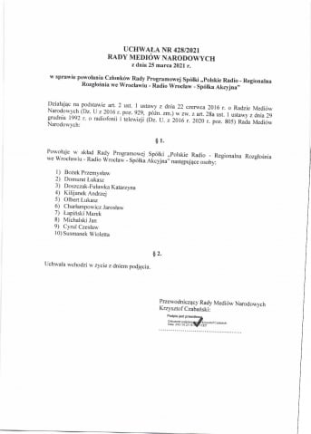 Nowy skład Rady Programowej Radia Wrocław - 0