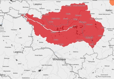 W dw&oacute;ch miejscach przekroczone są stany alarmowe na dolnośląskich rzekach