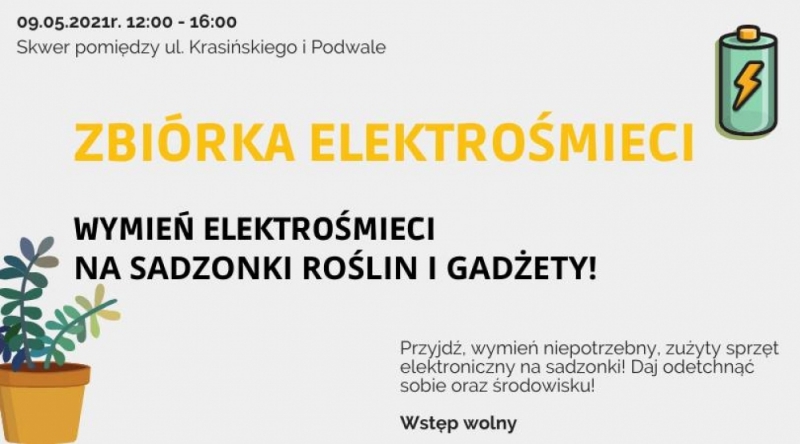 Wymień elektrośmieci na sadzonki roślin i ekogadżety - fot. Przed-Pokój H13