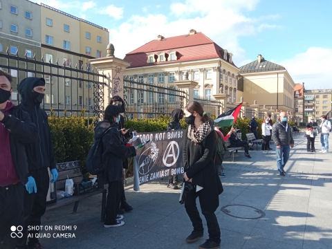 Konflikt w Strefie Gazy: Protest na wrocławskim placu Wolności - 4