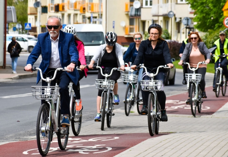 W Polkowicach znów ruszył system rowerów miejskich - fot. UG Polkowice