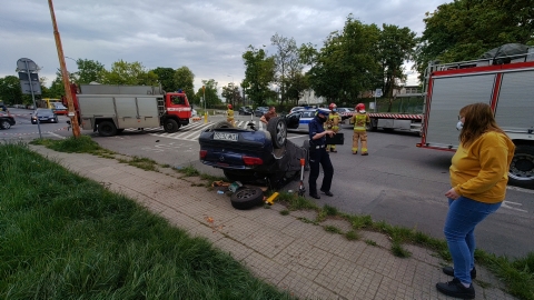 Wrocław: Wypadek na skrzyżowaniu Mościckiego i Koreańskiej - 1