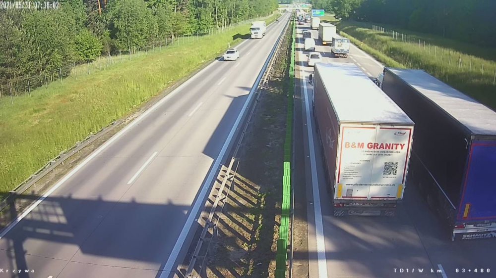 Zablokowana autostrada A4 w stronę Zgorzelca [AKTUALIZACJA] - fot. GDDKiA