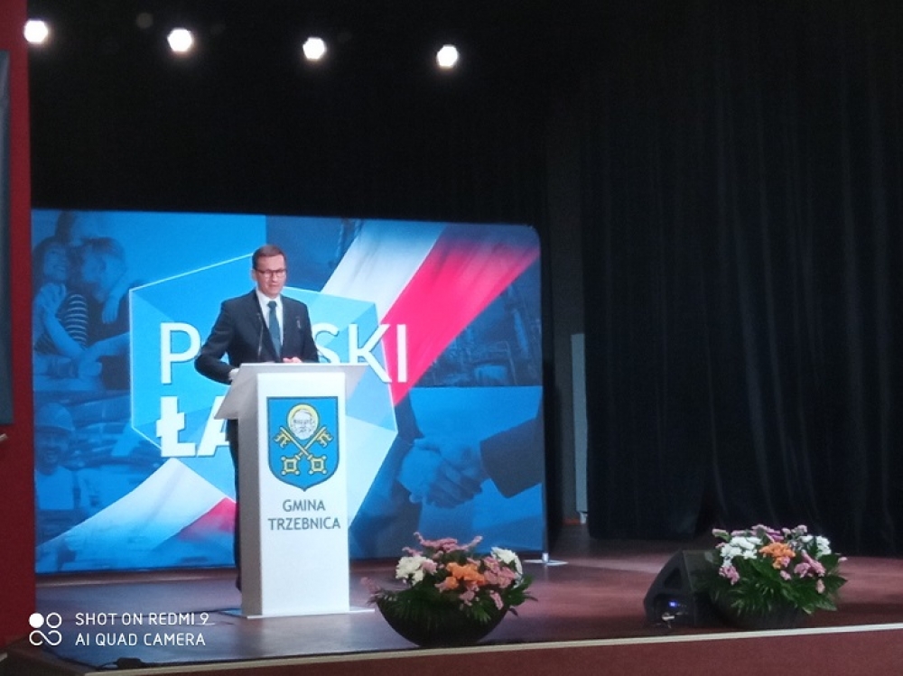 Premier Mateusz Morawiecki w Trzebnicy - fot. B. Makowska