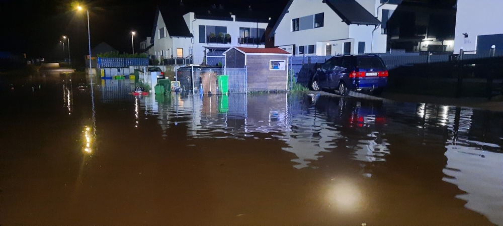 Trudna noc dla dolnośląskich strażaków - fot. Złotoryja112