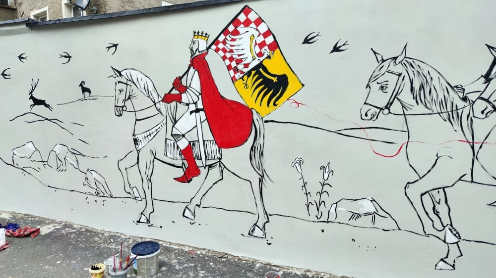 Gadający mural w Bolkowie [POSŁUCHAJ] - foto: CK-BGB