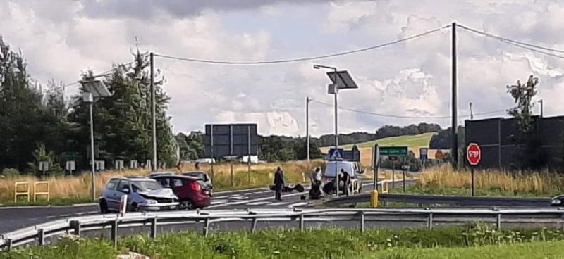 Śmiertelny wypadek pod Lwówkiem Śląskim. Nie żyje motocyklista - fot. FB Lwówek na sygnale dlw112