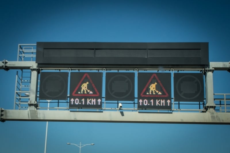 Do grudnia o jeden pas mniej na AOW. Trwa budowa ekranów akustycznych - fot. archiwum radiowroclaw.pl