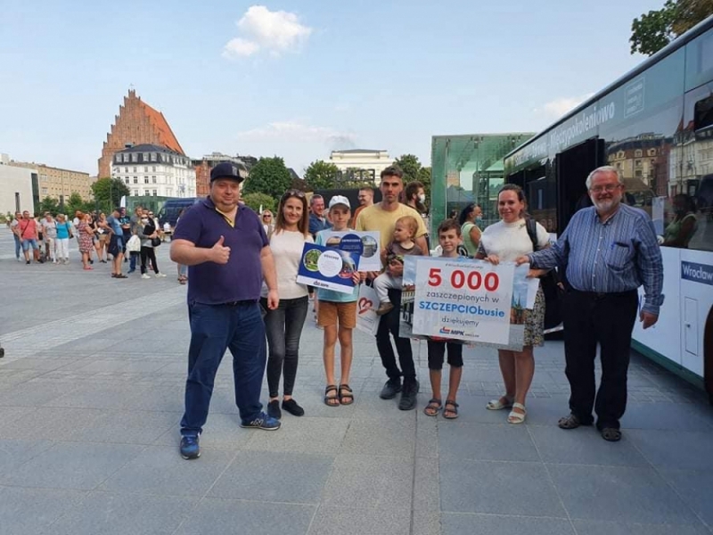 5 tysięcy zaczepionych w Szczepciobusie - fot: materiały MPK