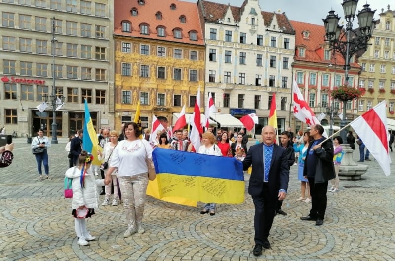 Wrocław świętuje 30. rocznicę niepodległości Ukrainy  - fot. Joanna Jaros