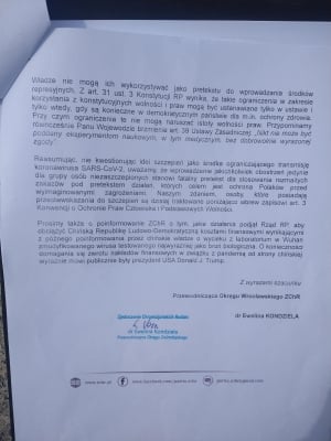 Zjednoczenie Chrześcijańskich Rodzin protestowało przeciwko wprowadzaniu obostrzeń dla osób niezaszczepionych - 1