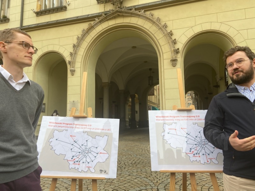 Aktywiści chcą nowych linii tramwajowych. Apelują do władz miasta - fot. Martyna Czerwińska