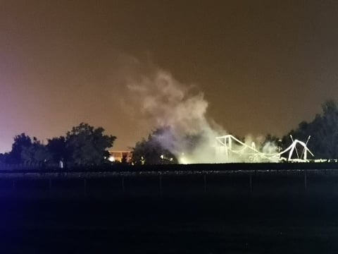 A4 zablokowana do Zgorzelca. Spłonęły dwie ciężarówki, jedna z dezodorantami  - 7