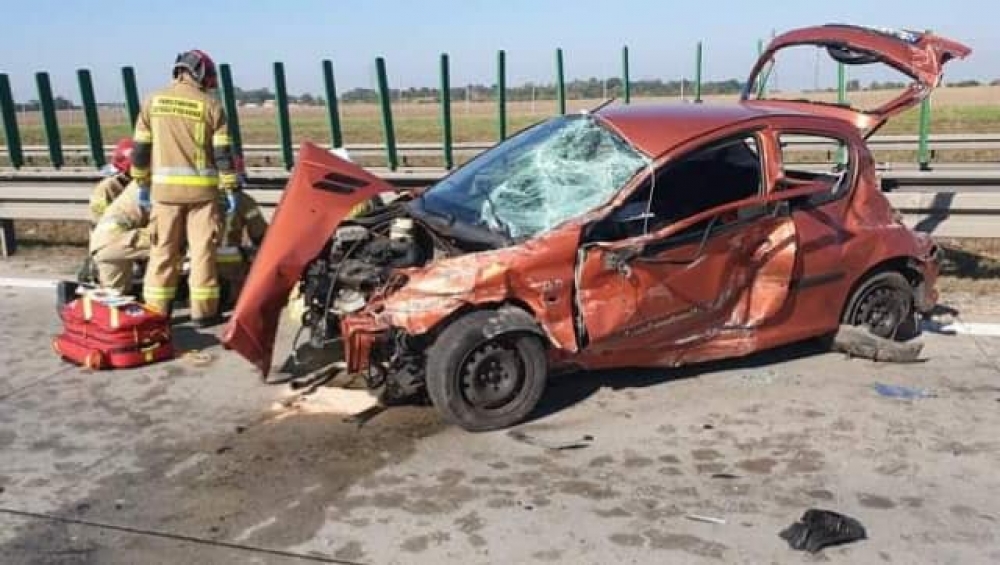 Uwaga, kierowcy! Autostrada A4 w kierunku Wrocławia już przejezdna - fot OSP Smolec