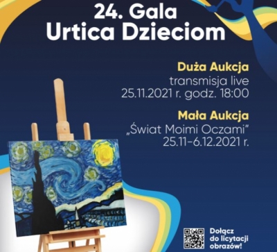 Gala Urtica Dzieciom - 25 listopada w Zamku Topacz