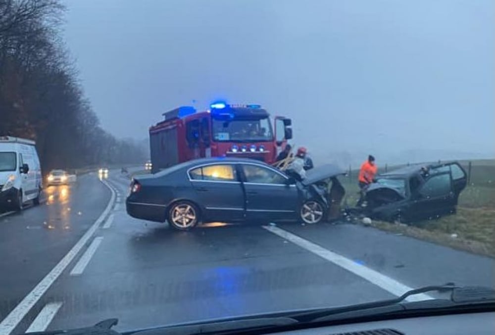 Śmiertelny wypadek na DK30. Zablokowana trasa Zgorzelec - Lubań - fot. Gabriel Teodorowski