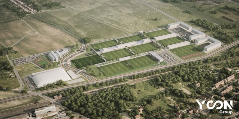 Ruszył konkurs na projekt akademii piłkarskiej Śląska Wrocław - fot. Yoon Group